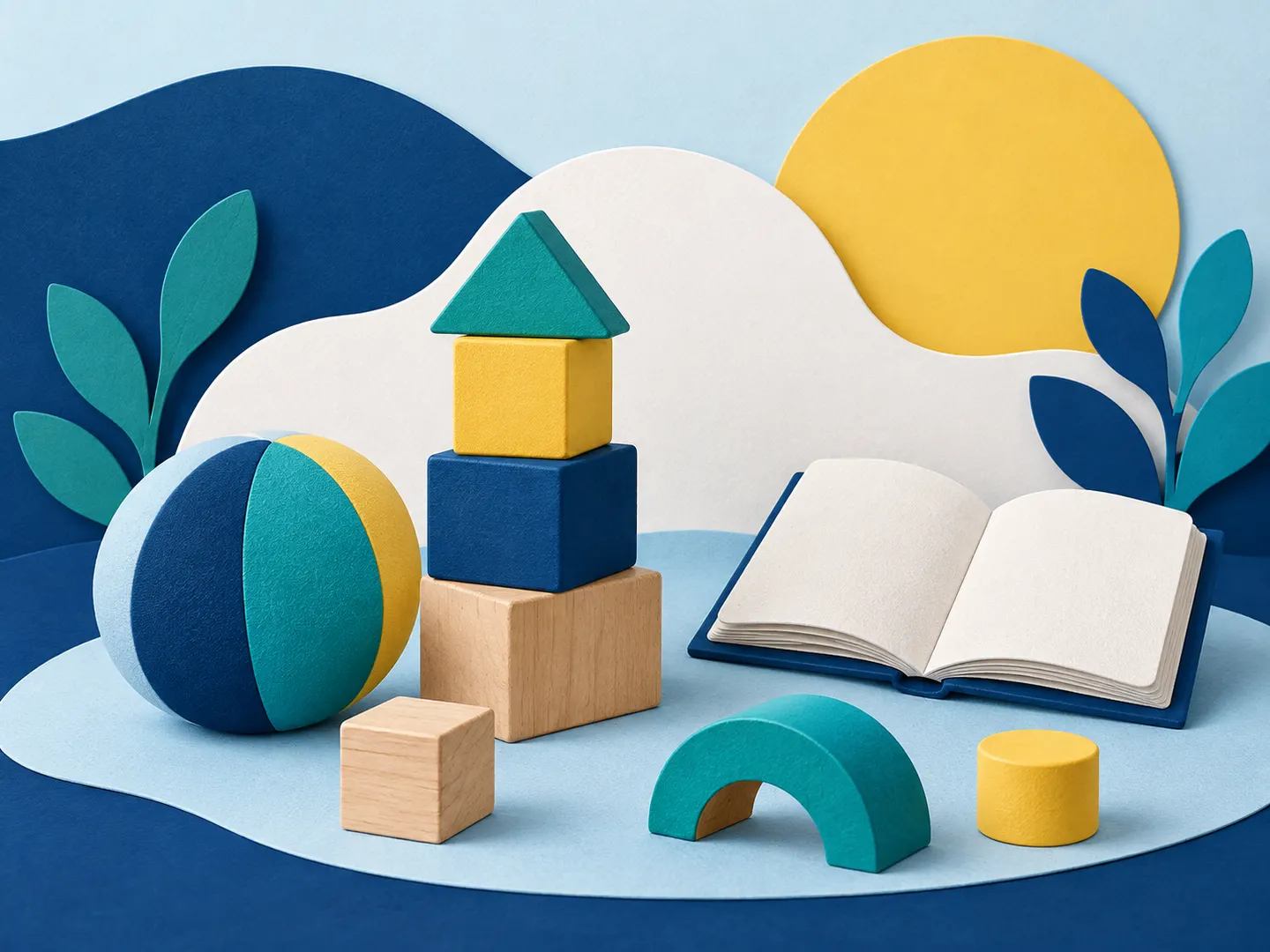 Ilustração conceptual de Creche